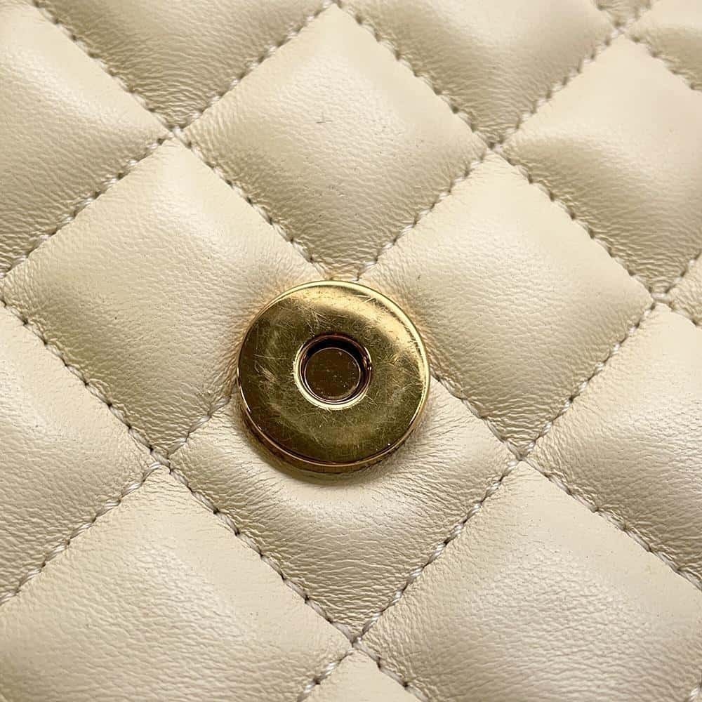 Versace Chain Shoulder Bag Medusa Quilted GIANNI White - Picture 7 of 7